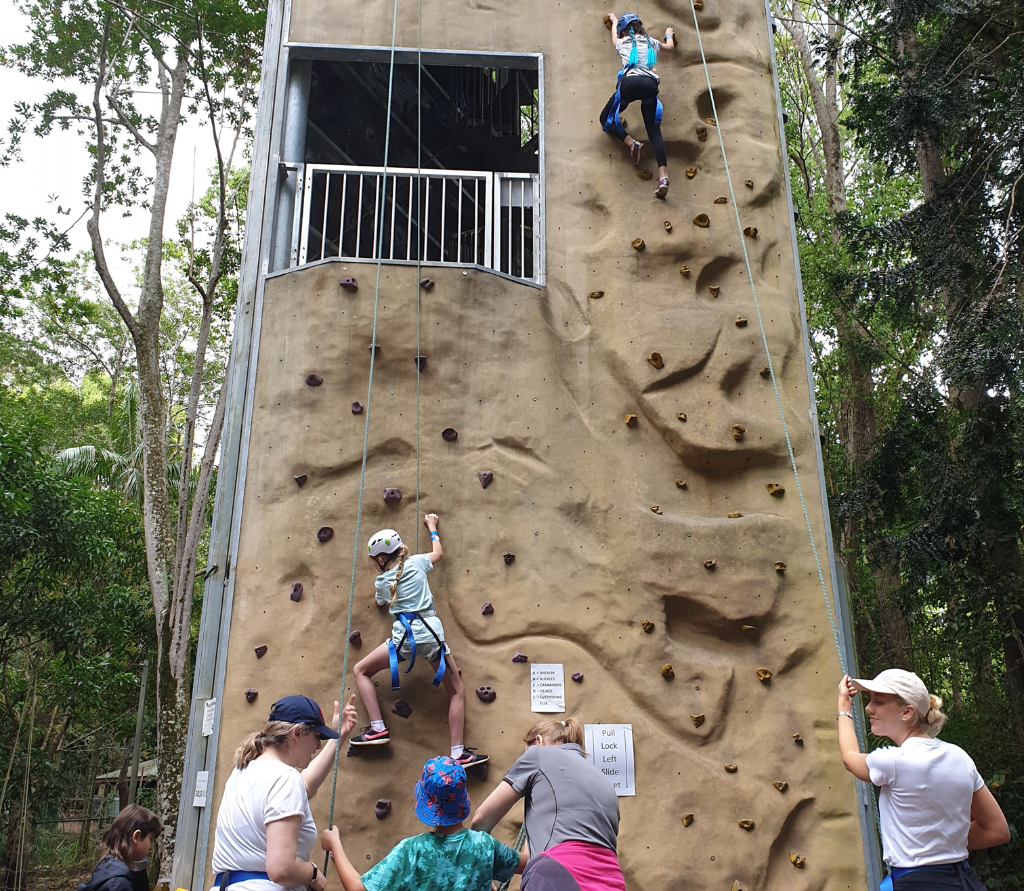 Camp Rock climbing